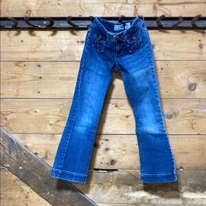 Girl’s Old Navy Blue Flare Wide Leg Jeans